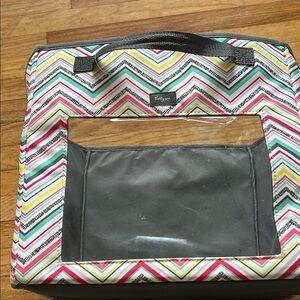 Thirty-One Chevron Multi-Color Storage Bag